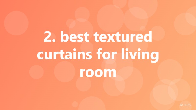 2. best textured curtains for living room