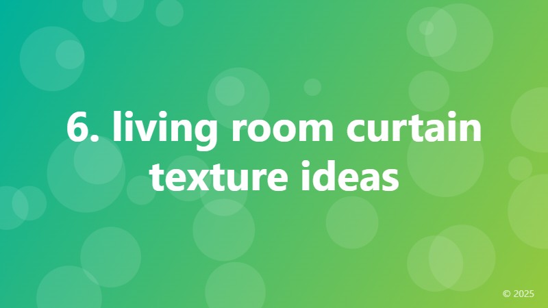 6. living room curtain texture ideas