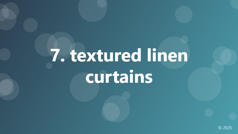 7. textured linen curtains