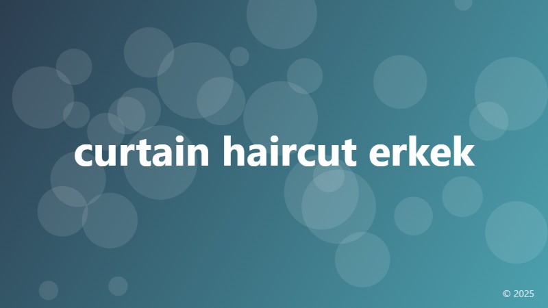 curtain haircut erkek