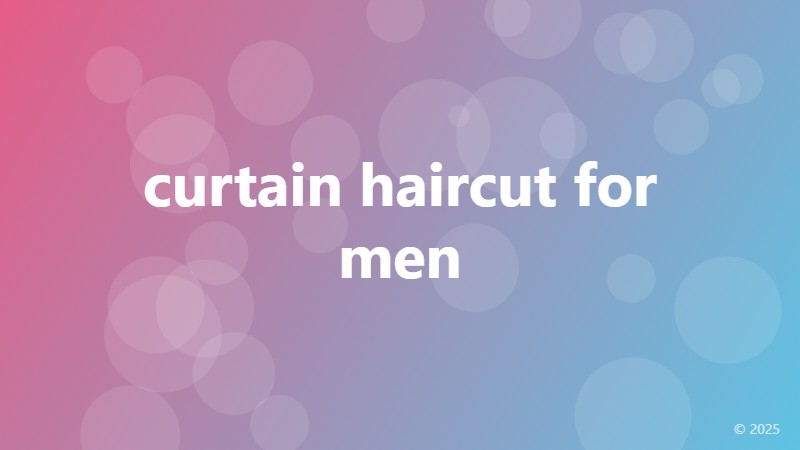 curtain haircut for men