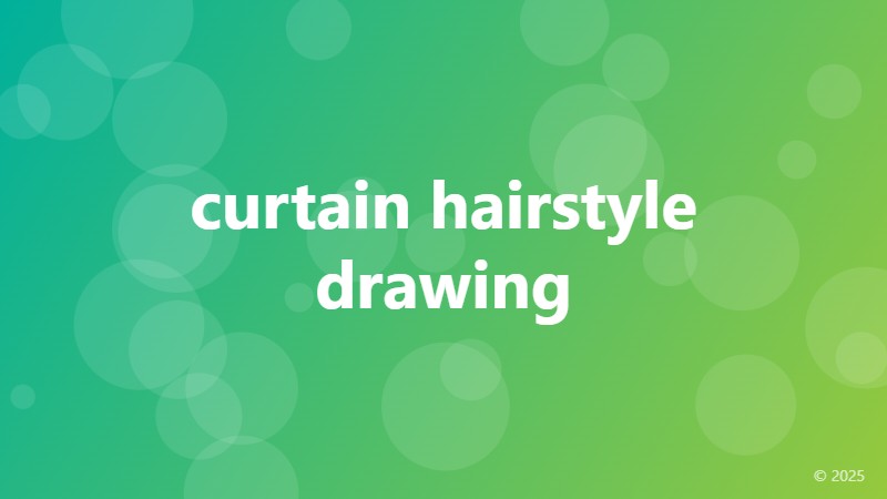 curtain hairstyle drawing