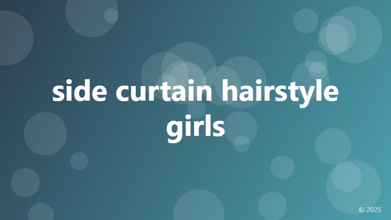 side curtain hairstyle girls