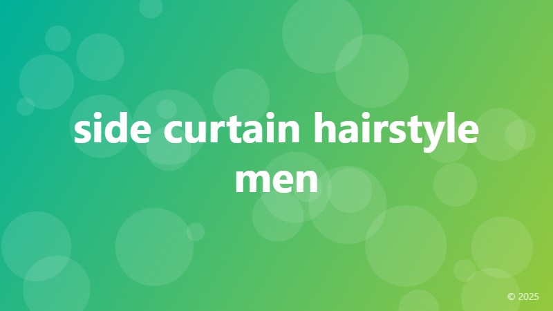 side curtain hairstyle men