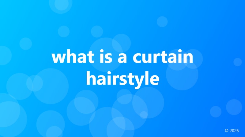 what is a curtain hairstyle